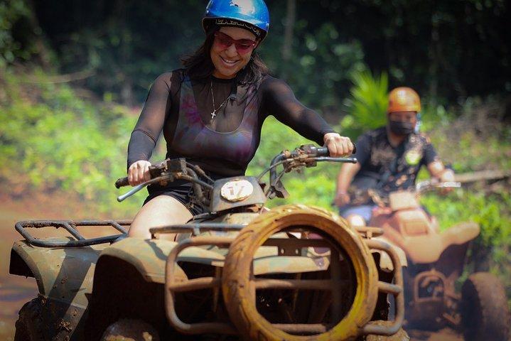Cancun Best ATV Tour, Ziplines and Cenote Swim with Lunch