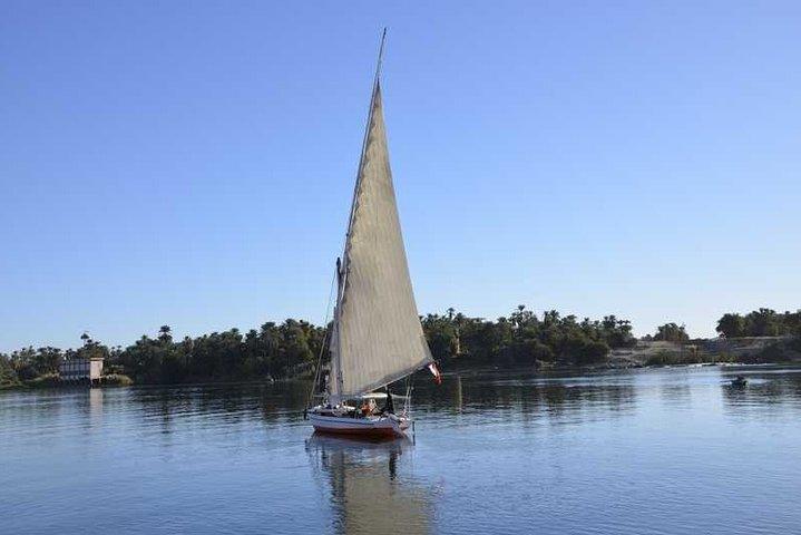 Visit to Edfu temple by train and Luxor west bank, lunch and Felucca