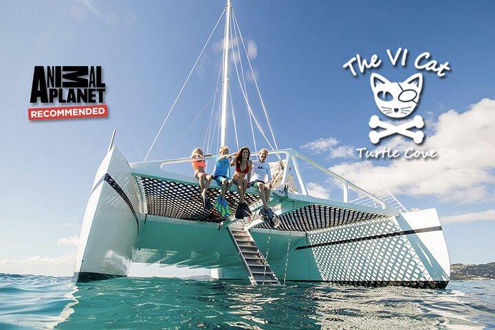 Turtle Cove Catamaran Snorkel and Sail at Little Buck Island STT