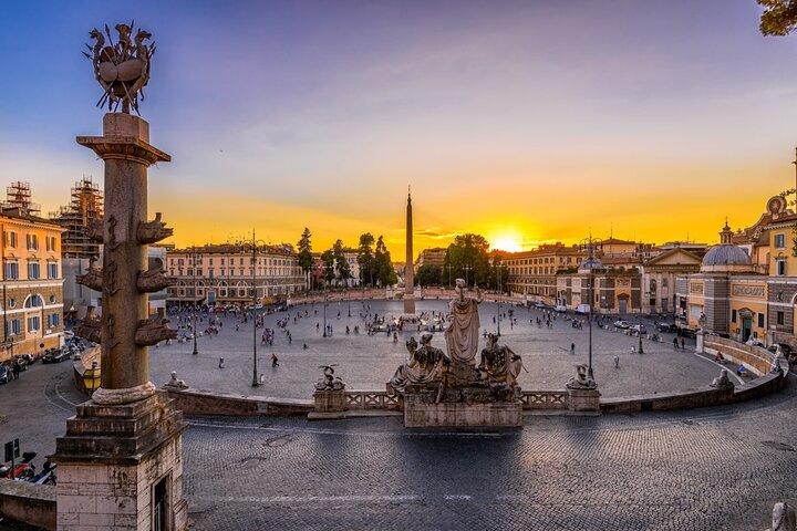 Rome Evening Panoramic Walking Tour Including Trevi Fountain and Spanish Steps