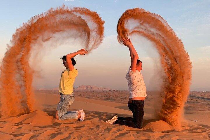 Desert Safari and Sandboarding with Dinner in Dubai