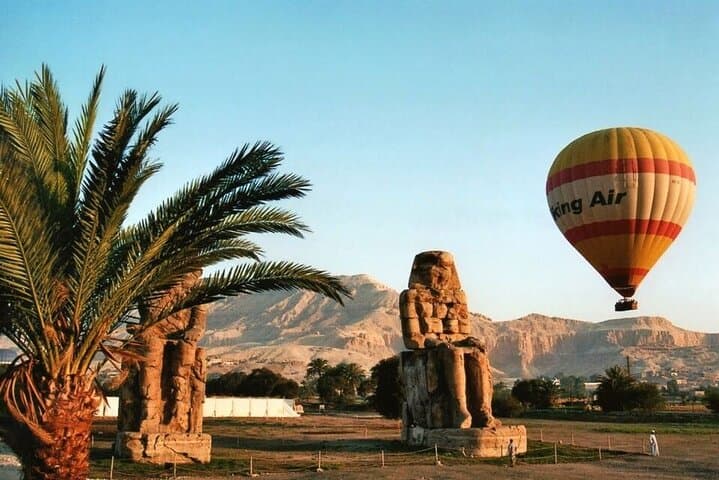 Sunrise Hot Air Balloon Over the Historical sites in Luxor
