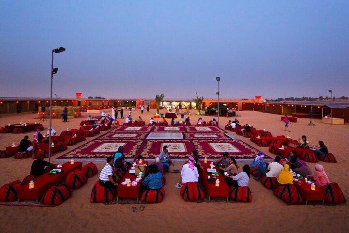 Dubai Desert Safari with Dune Bashing, Camel rides & BBQ Dinner