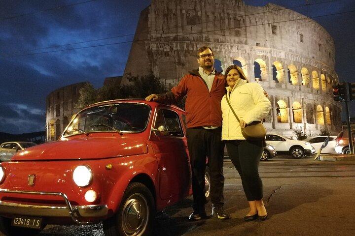 The Original Fiat 500 Night Tour of Rome