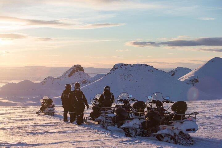 Golden Circle and Glacier Snowmobiling Day Trip from Reykjavik