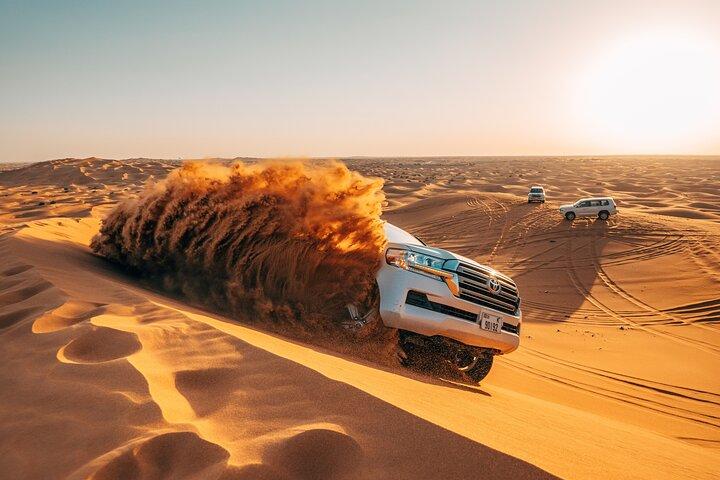Dubai Desert Safari with Belly Dance, Fire Show and Tanura Show-The Full Package