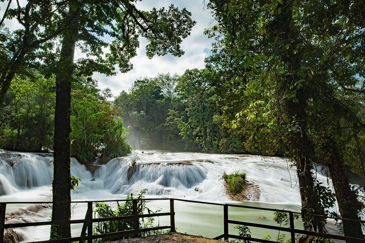 Tour to Agua Azul and Misol Waterfalls and Palenque Archaeological Zone