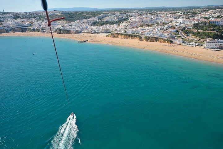 Parasailing from Albufeira Marina by Boat