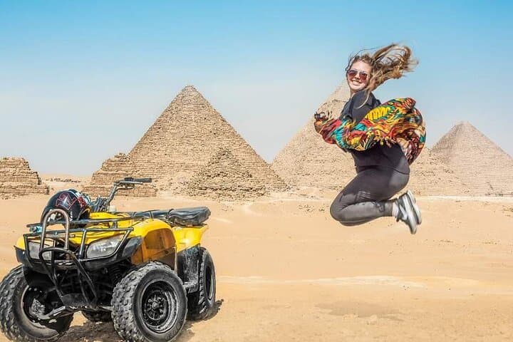 Quad Bike , Lunch and Camel Ride Private Tours from Cairo Giza Hotel