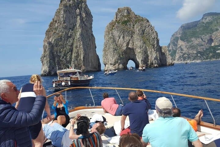Capri Deluxe: First to Blue Grotto/Boat Ride Options from Naples
