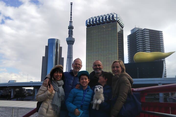 Tokyo Landmarks by Water Bus Private Tour with Licensed Guide