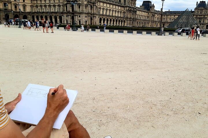 Drawing workshop/creative notebook & cultural walk in the Tuileries