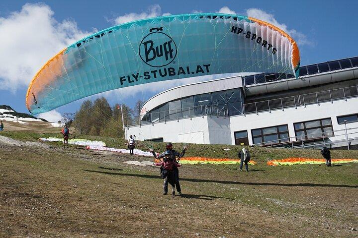 Paragliding in the morning