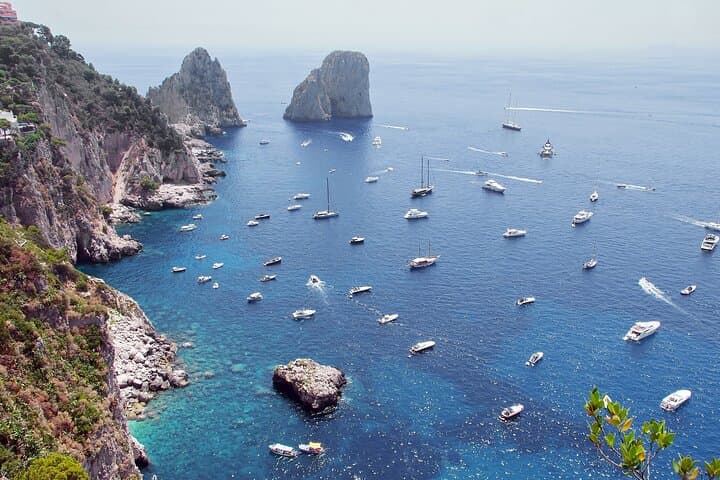 Full-Day Capri Tour with Hydrofoil and Pick Up