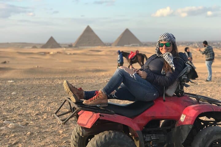 Private ALL INC-Pyramids,Camel(1 HOUR)Egyptian Museum,Four Wheeler( ATV )&Lunch