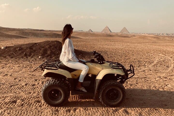 Private ALL INC-Pyramids,Camel(1 HOUR)Egyptian Museum,Four Wheeler( ATV )&Lunch