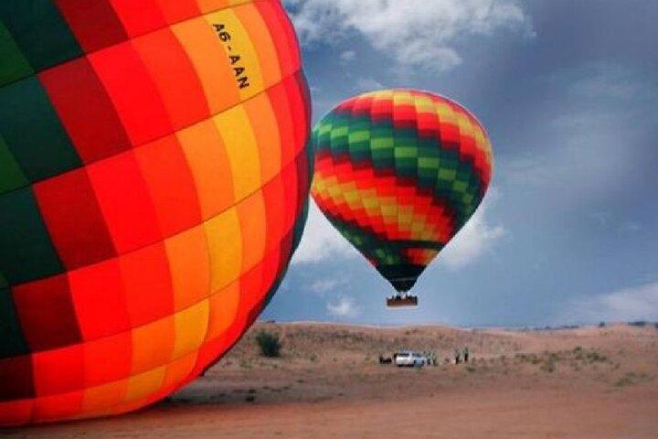 Enjoy Hot Air Balloon ( Falcon Show ) Dubai Desert