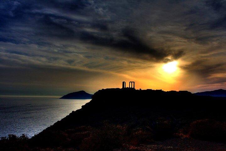 Amazing Sunset at Poseidon's Temple, Cape Sounio