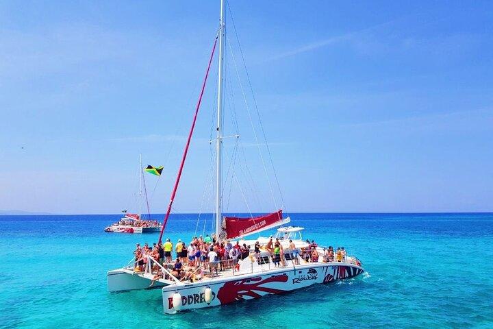 Sunset Catamaran cruise, Snorkeling and Rick's Cafe from Mobay