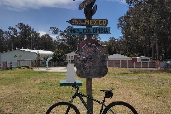 Small-group Otavalo market and Middle of the World Mountain Bike Tour from Quito