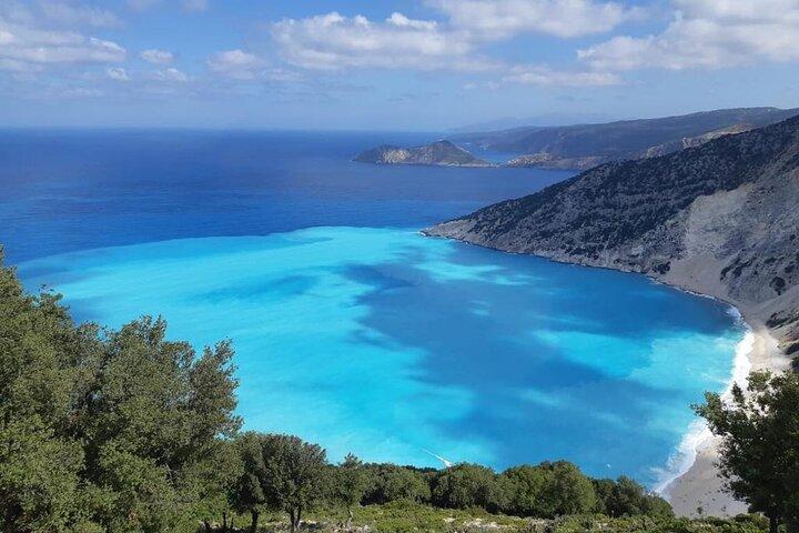 From Argostoli: Melissani Lake and Myrtos Beach