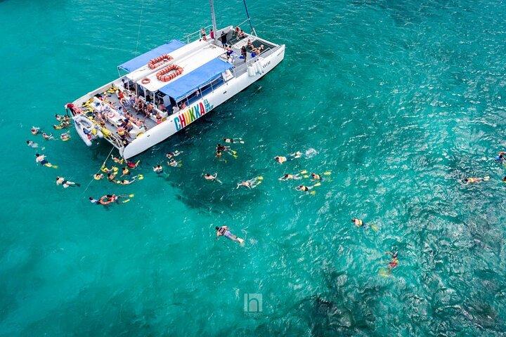 Sunset Catamaran cruise, Snorkeling and Rick's Cafe from Mobay