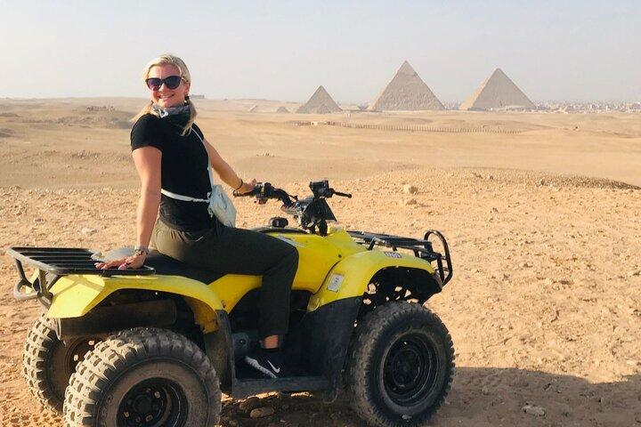 Desert Safari by ATV Bike Around the Pyramids