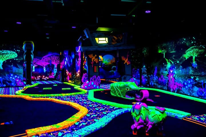American Dream Black Light Indoor Mini Golf Ticket