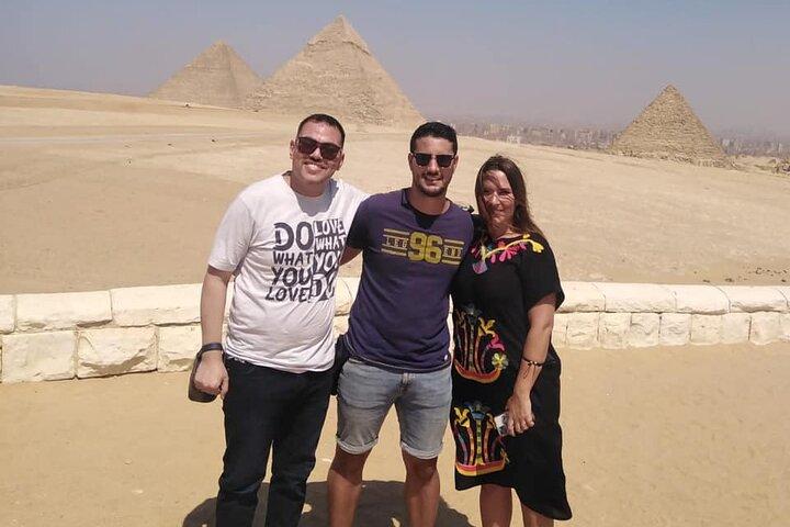 8-hours Giza pyramids , Sakkara pyramids ,Memphis old city ,lunch & camel ride