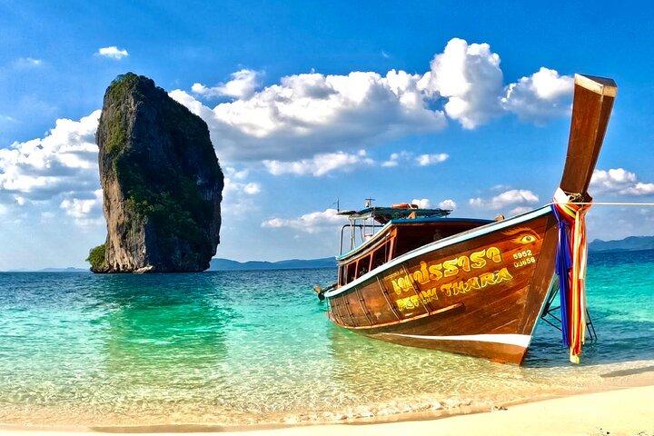 4 Islands Snorkeling Tour by Longtail Boat from Krabi with Walk on Tombolo