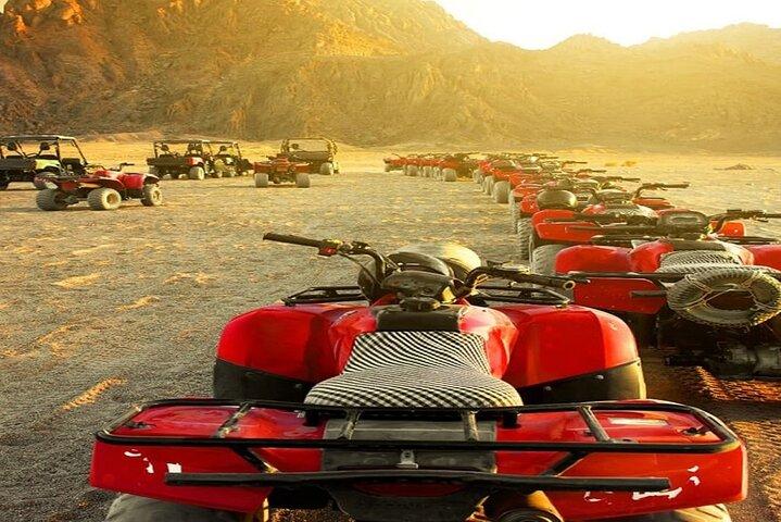 Quad Biking (ATV) at Giza pyramids Desert with Sunset Option