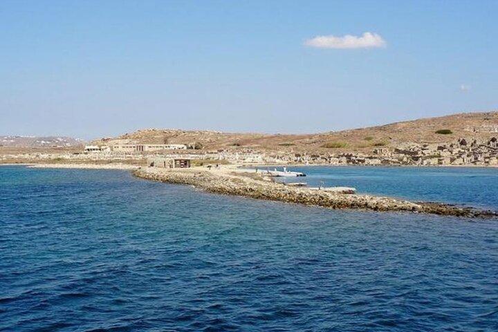Ancient Delos and Rhenia Island Cruise from Tourlos
