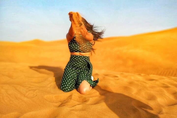 Morning Desert Safari in Dubai with Camel Ride and Sandboarding