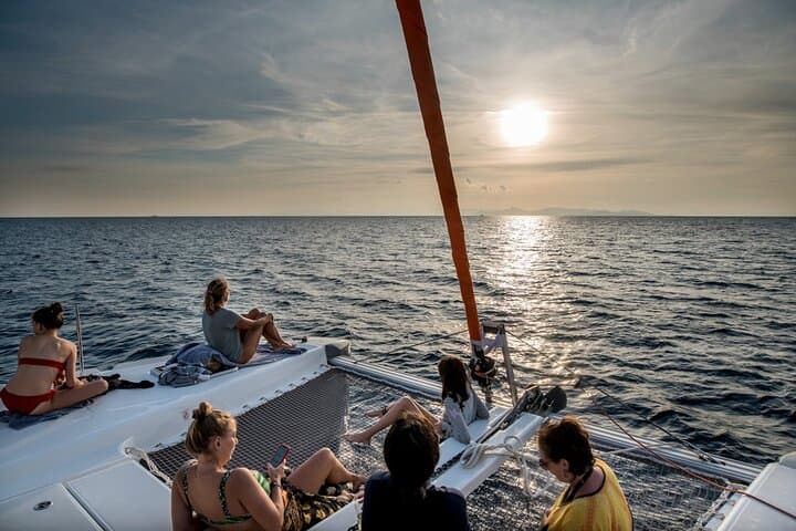 Athens Semi Private Sunset Catamaran Cruise with meal & drinks