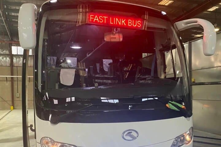 Passengers transport in rented buses, Airport pick up or drop