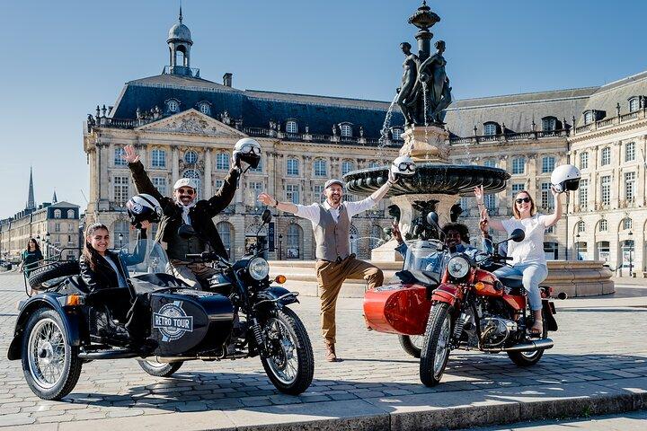 Bordeaux in 3 hours with tastings, in a private sidecar