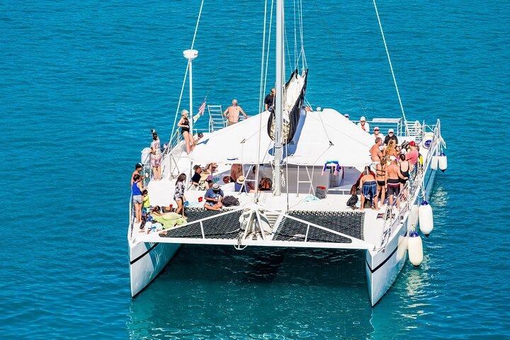 Catamaran to Isla Mujeres and Snorkel Adventure with open bar