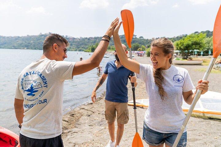 Castel Gandolfo Kayak Tour with Wine and Food Tasting