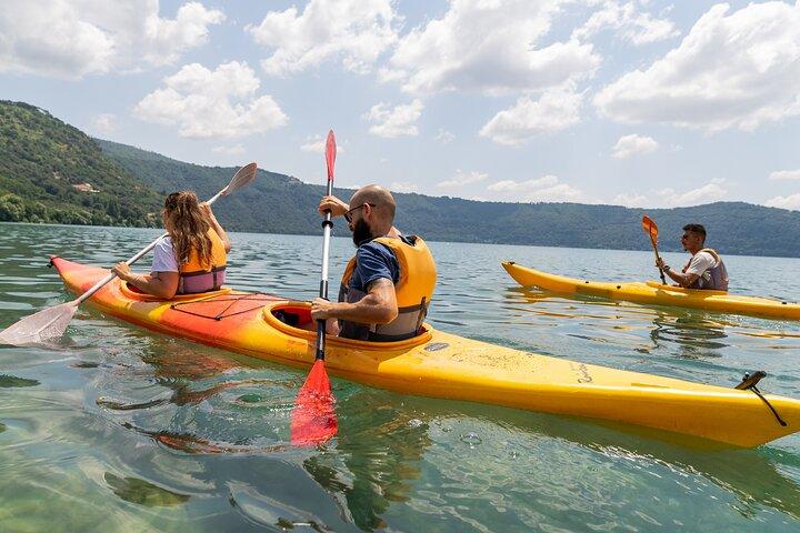 Castel Gandolfo Kayak Tour with Wine and Food Tasting