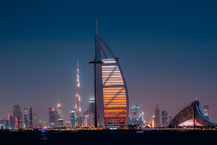 Dubai City Skyline Monuments Tour With Evening Desert Safari