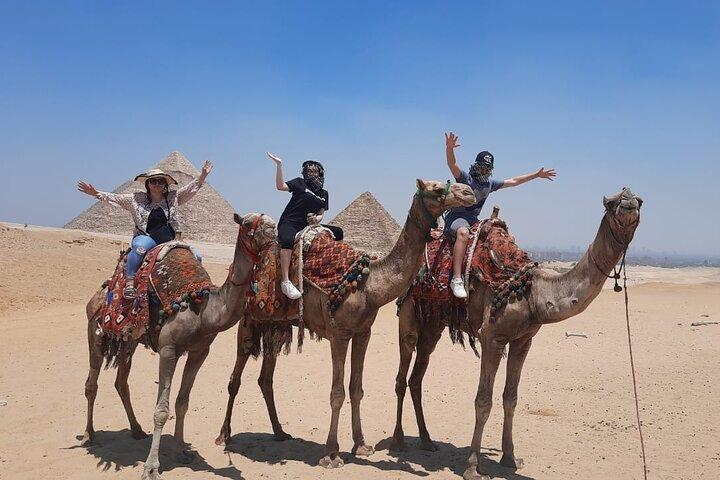 Private Tour Giza Pyramids, Sphinx,Cairo Museum ,Camel Ride&Lunch