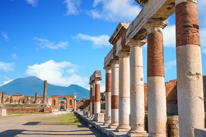 Pompeii & Herculaneum Daily Tour from Naples+Skip-the-Line+Pizza