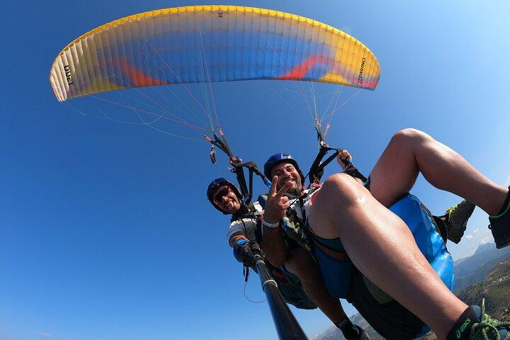 Tandem Paragliding Flight in Taormina