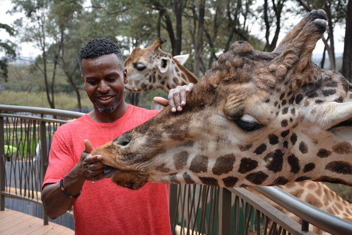 Half-Day Nairobi National Park and Maasai Market with Pick up