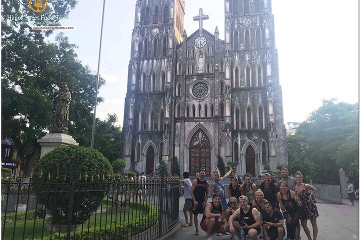 Hanoi old quarter sightseeing & street food eating by Motorcycle