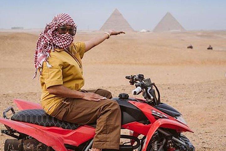 PRIVATE ATV Quad Bike Tour at Pyramids of Giza with Lunch