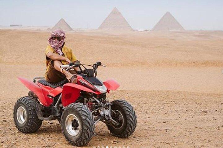 PRIVATE ATV Quad Bike Tour at Pyramids of Giza with Lunch