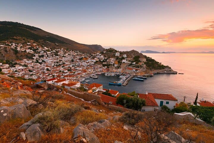 Athens Full-Day Saronic Islands Cruise with Lunch & Entertainment