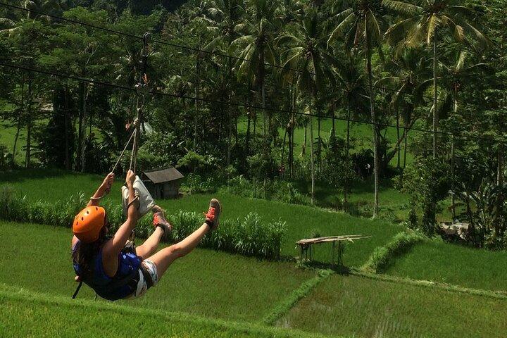 Rafting Telaga Waja River Bali (LESS STAIRS) and Flying Fox