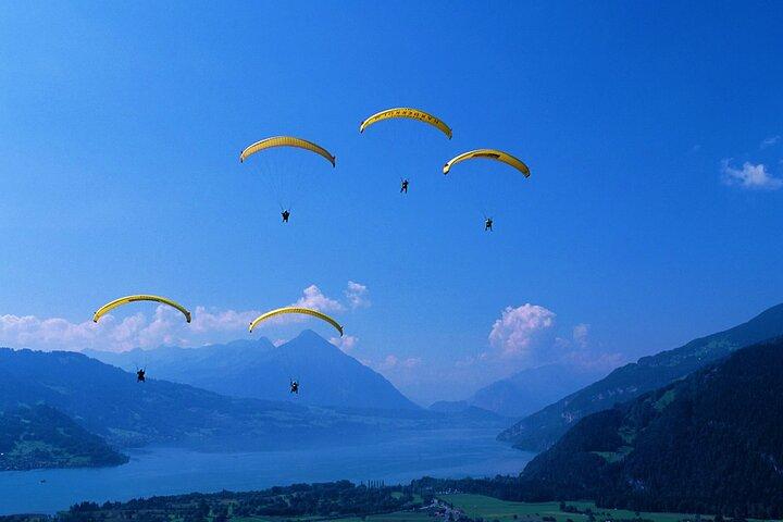 Sky Glass Scenic Bus tour To Interlaken with Paragliding Flight
